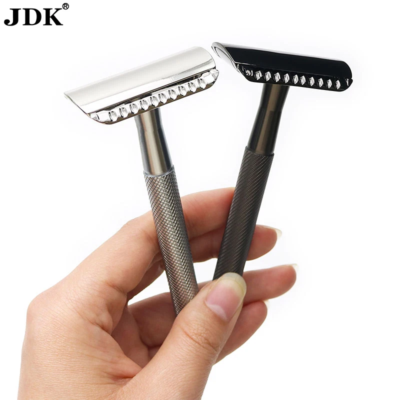 

Female Personal Care Hair Removal Metal Handle Double Edge Safety Razor Shaving Razors for Women Shave Kit