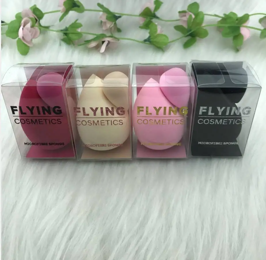 

Wholesale Premium Big Size Super Soft 16 Different Colors Make Up Beauty Sponge Blender 3d Latex Free Makeup Blending Sponges