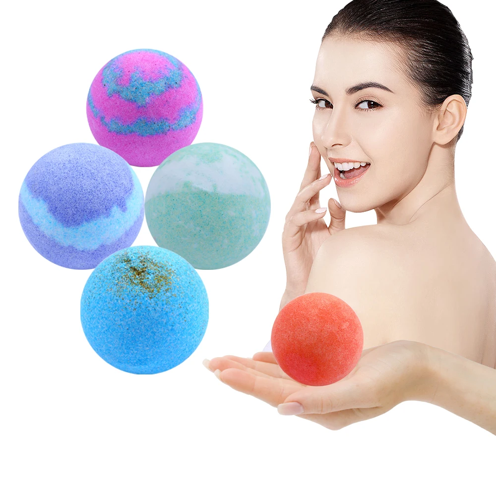 

Private Logo Bath Bomb Gift Set Bath Fizzers Rich Bubble Shower Steamers 12 Pcs Set Packaging Rainbow Ball Bathbombs For Body