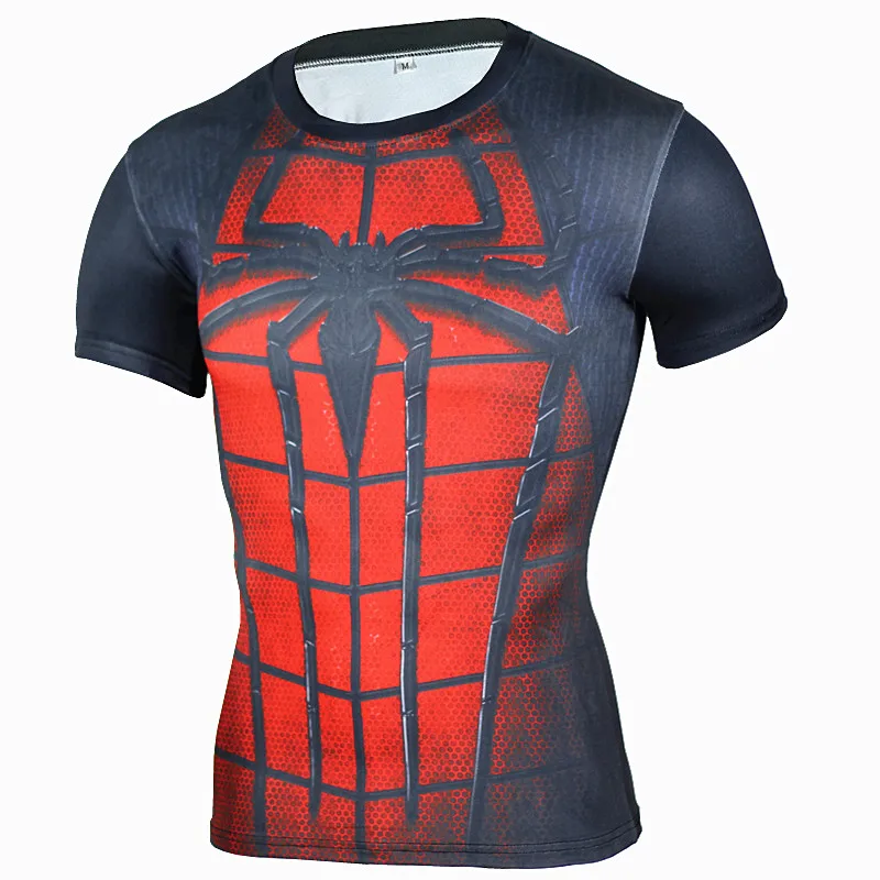 

latest Marvel gym apparel men t-shirt /tight t-shirt men gym