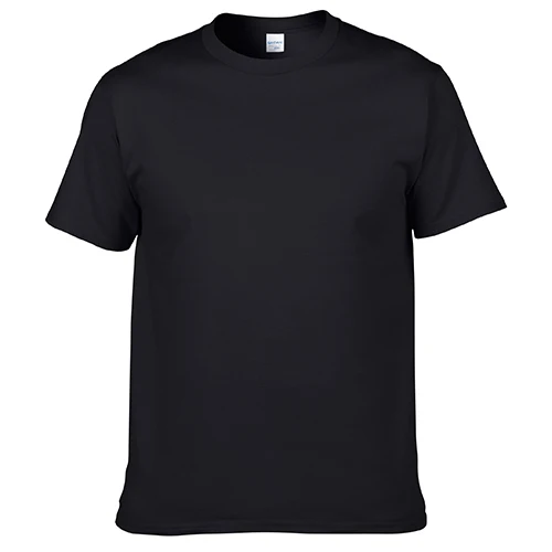 

OEM ODM Manufacturer Custom Men's Clothing Cotton Short Sleeve Crew Neck Black T-shirt