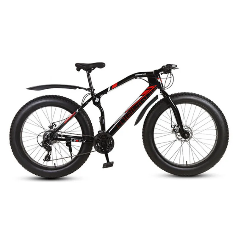 

full suspension 26'' black fat tire mountain bike 26 inch snow mountaion bicycle fat tire adult bikes Top sales, Can customized