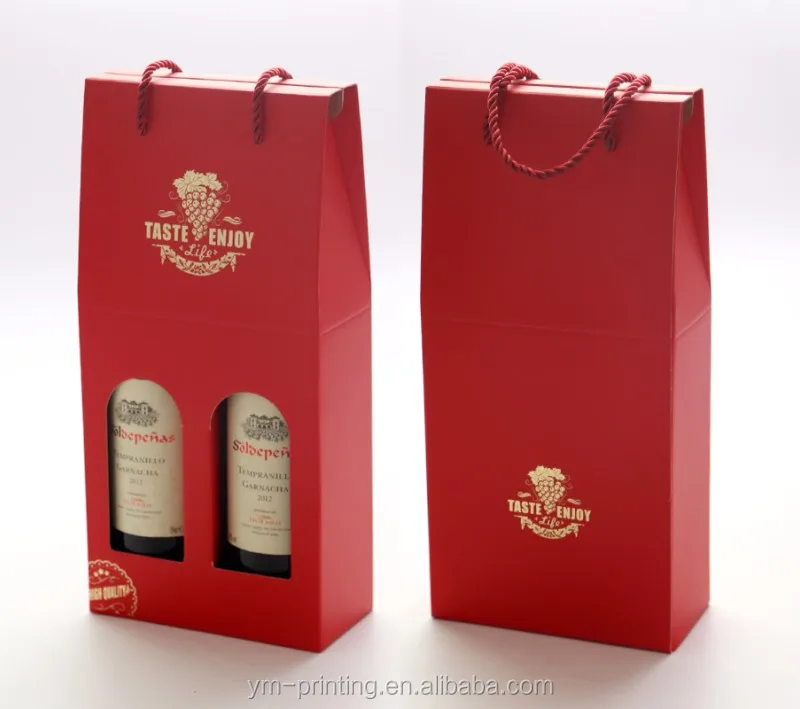 Custom Logo Corrugated Paper Wine Carton Shipping Box Luxury Rigid