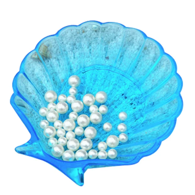 

DIY crystal epoxy mold shell storage jewelry box mold set table resin silicone mold, White