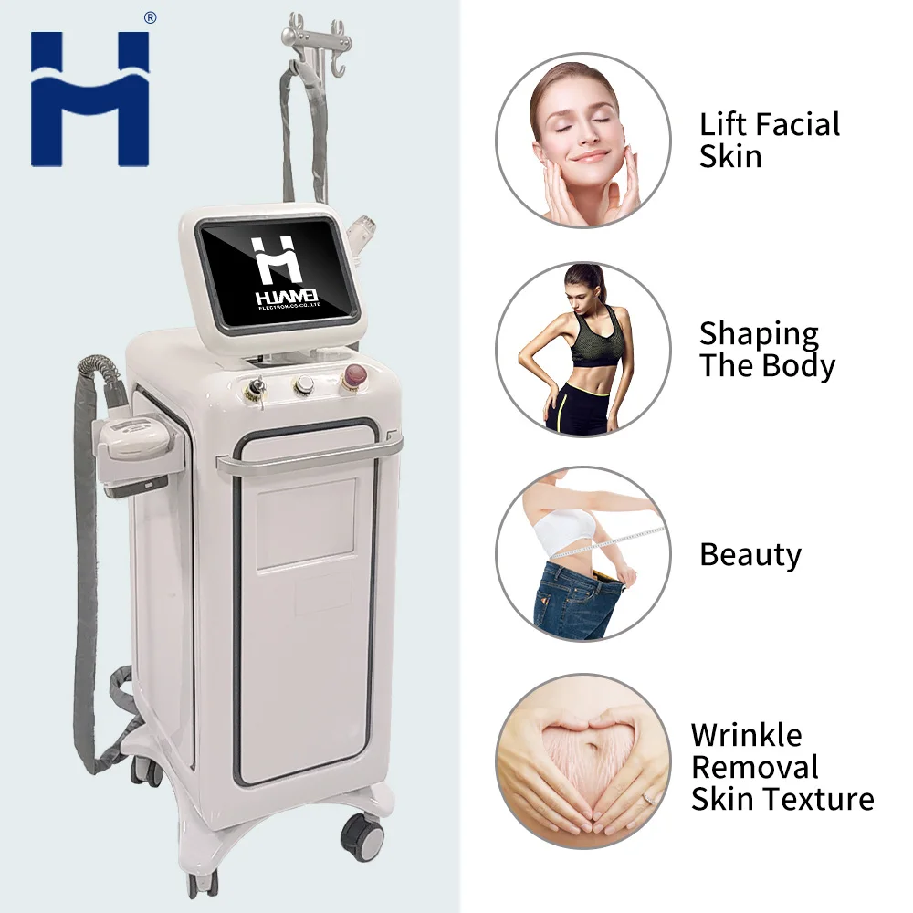 

2023 Newest V8 face lifting wrinkle removal cellulite reduce vacuum rf roller massage slimming machine