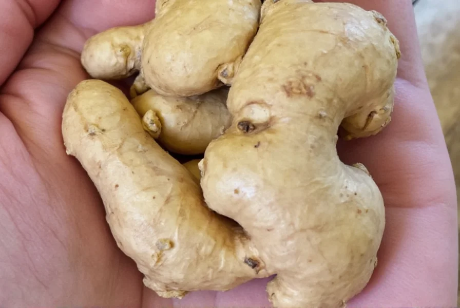 Different forms of ginger: fresh root, dried powder, and supplement capsules arranged on wooden surface