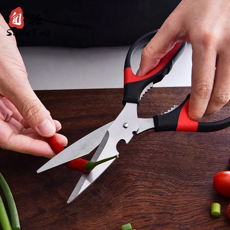 

detachable slicer fish meat sharp japanese high quality 4 in 1 multipurpose shears food cutter stainless steel scissors kitchen