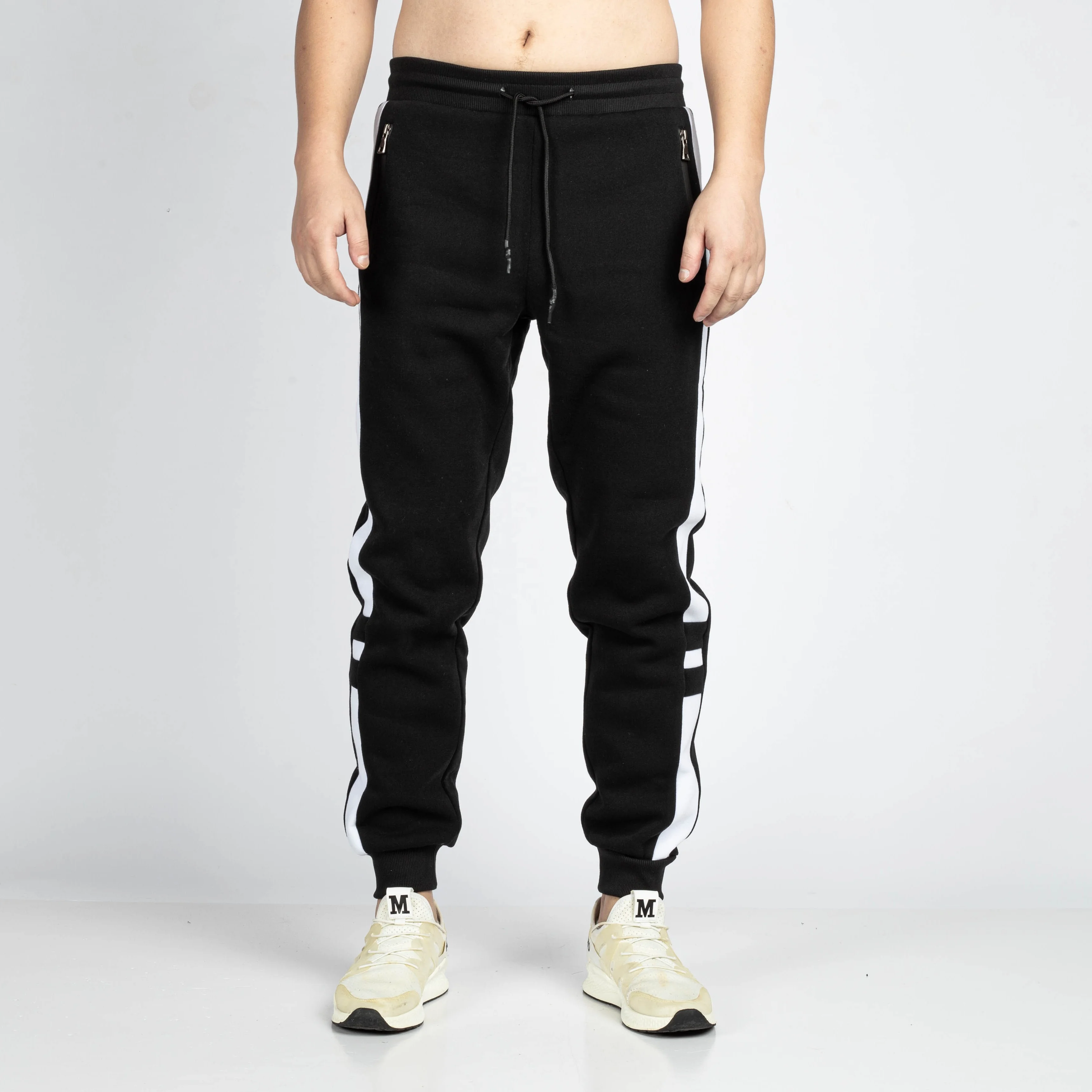 

Outdoor sports popular model side striped mens sport pants long trousers mens track pants, Picture