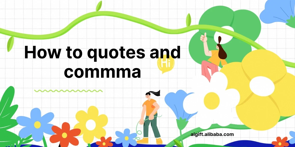 how to quotes and commma