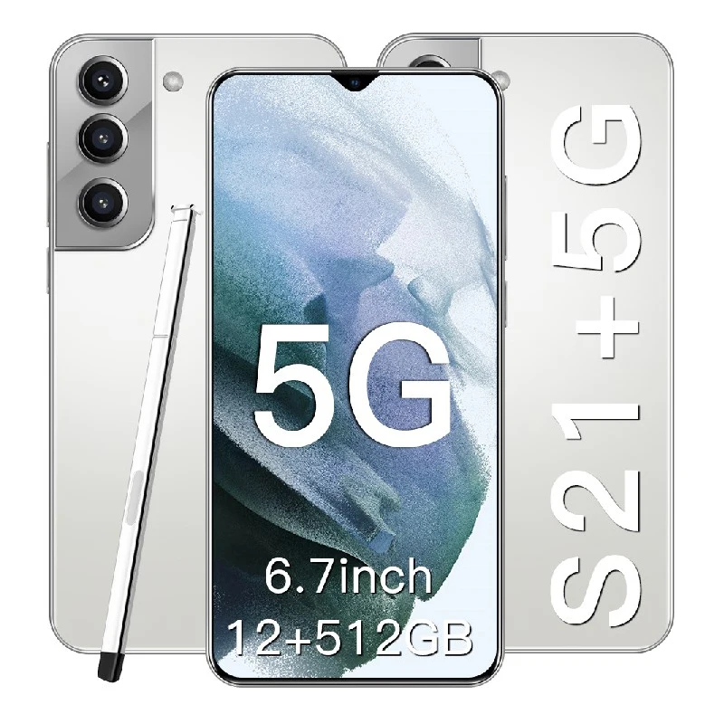 

S21+5G io phone 3 mobile 1500 4 sim 512GB mobile phone screen smartphone