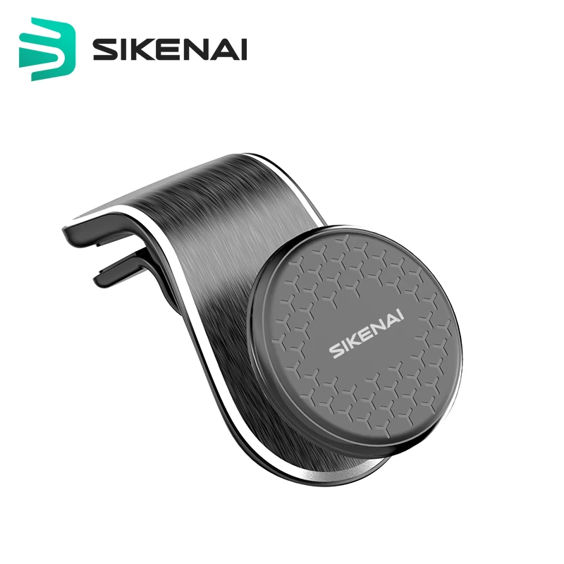 

SIKENAI 20 Times Stronger Without Falling Magnet Car Bracket, Black silver