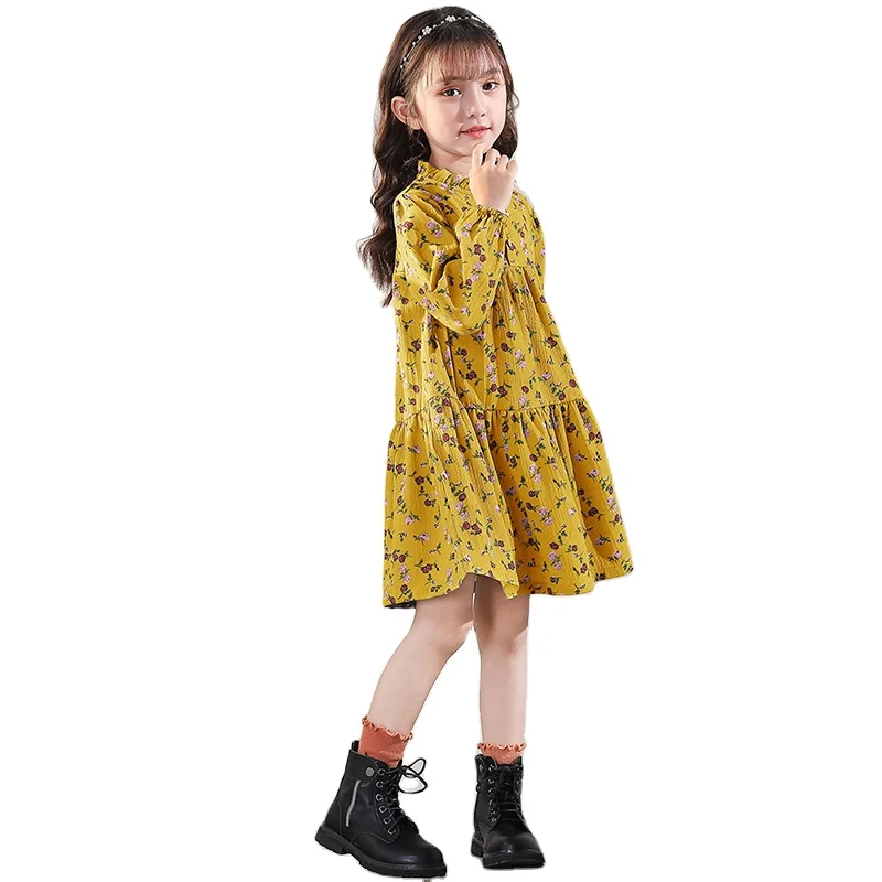 

2021 boutique new girls' casual cotton summer designs girls dresses lace children clothing baby clothes girl dress