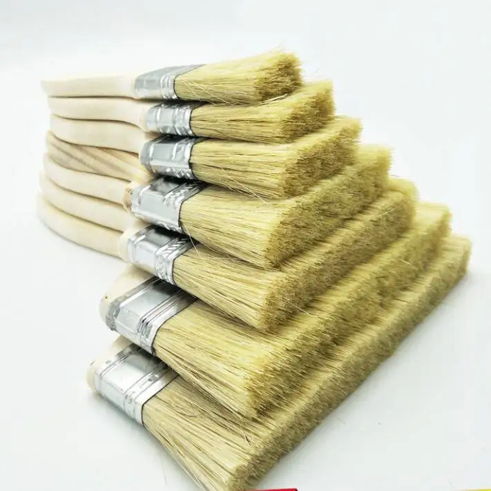 

White/Black Bristle Wooden Handle Paint Brush,Cleaning brush Acid Brush