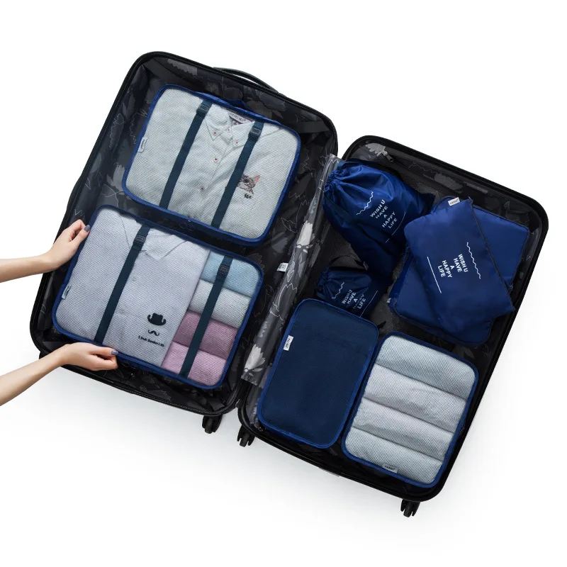 

Hot 8 pcs Travel Organizers Storage Bag Set Outdoor Shoe Clothes Laundry Packing Portable Travel Protective Storage Pouch Bag, 14 styles