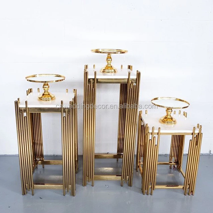 Stainless Steel Glossy Gold Cake Stand Cylinder Display Plinths Buy Gold Plinth,Cake Cylinder