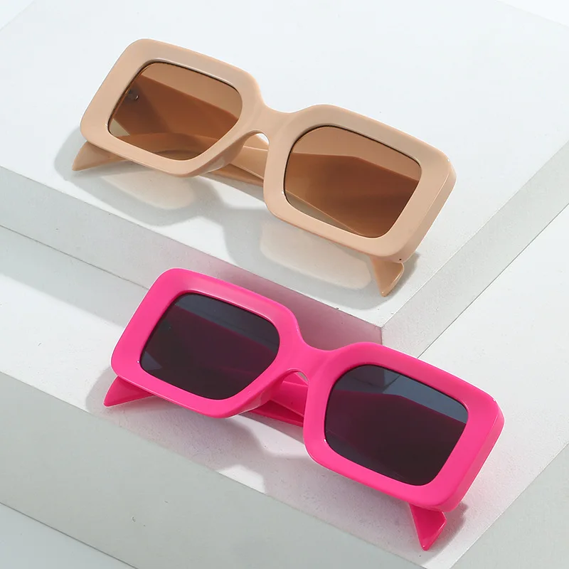 

LBAshades Square pink Frame Designer Newest Plastic Manufacture Fashion Custom Women Men UV400 Unisex Bulk Wholesale Sunglasses