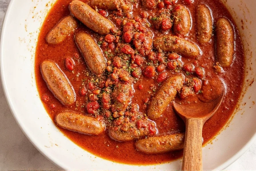 Spicy Italian sausage skewers