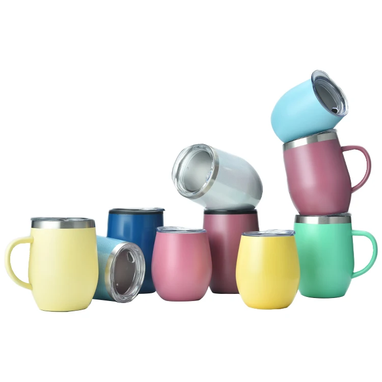 

Sublimation blank custom logo wine tumbler cups with lid insulated