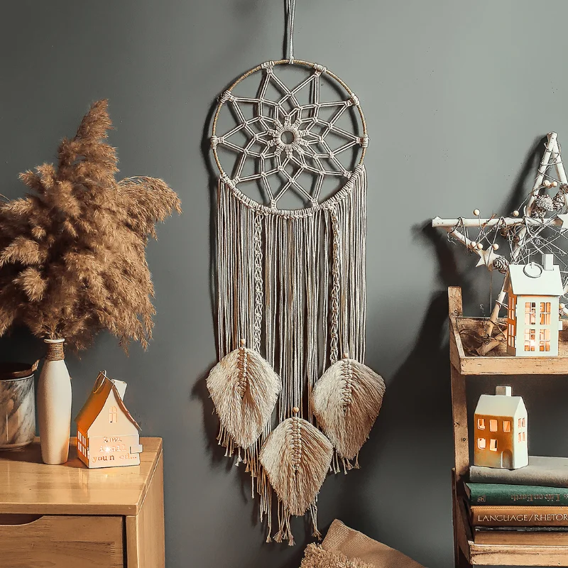 

Ins Woven Tapestry Patch Wall Hanging Home Wall Decorations Ornaments Pendant