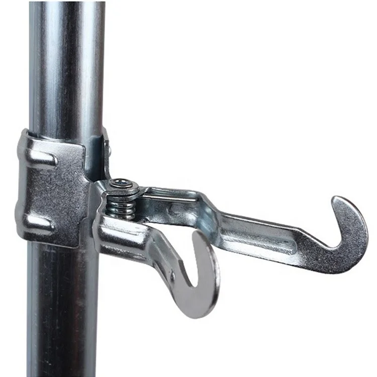 

Iron Multi-function Tent Pole clamp Lantern Light Lamp Hanger with Hook Clip, Silver