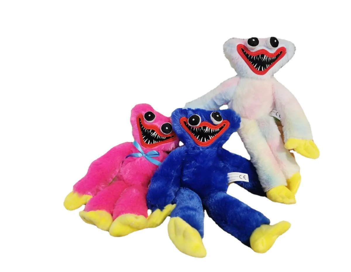 

Stuffed Plush Toy Poppy Playtime Game Horror Doll Scary Soft Plush Toys, Blue&pink