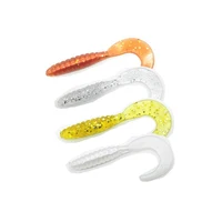 

10 colors 4cm 5.5CM 7cm grub worm tail baits curly tail lure soft lure lifelike shad fishing lure