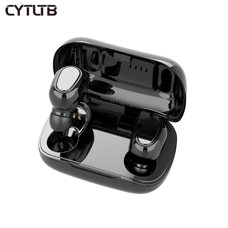 

CYTLTB High Quality BT 5.0 Wireless Touch Smart Earphone Smallest Tws Wireless Headphones Earbuds, Black, white,pink