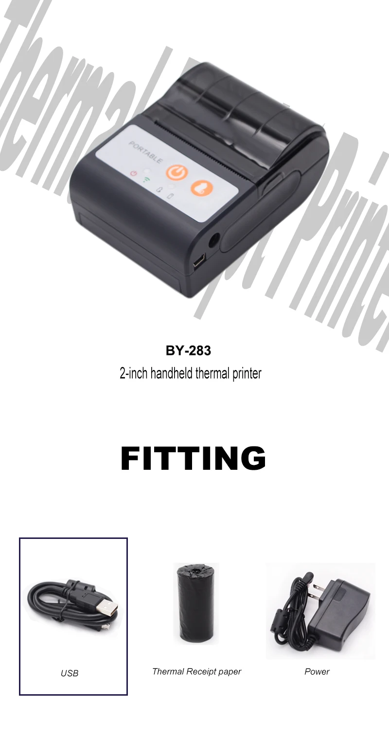 58mm wireless portable printer