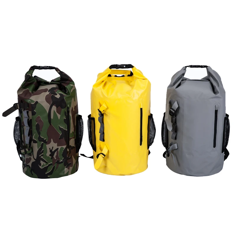 

20L 30L OEM Printing Waterproof Dry Bag Roll Top Dry Bag Backpack Kayak Floating Divtop, Camo,grey,yellow or customized color