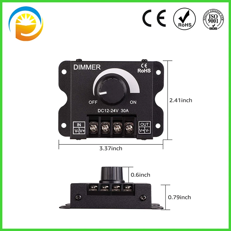 Factory Wholesale Black Ce Rohs 12v 24v Led Strip Dimmer Buy Pwm 12v