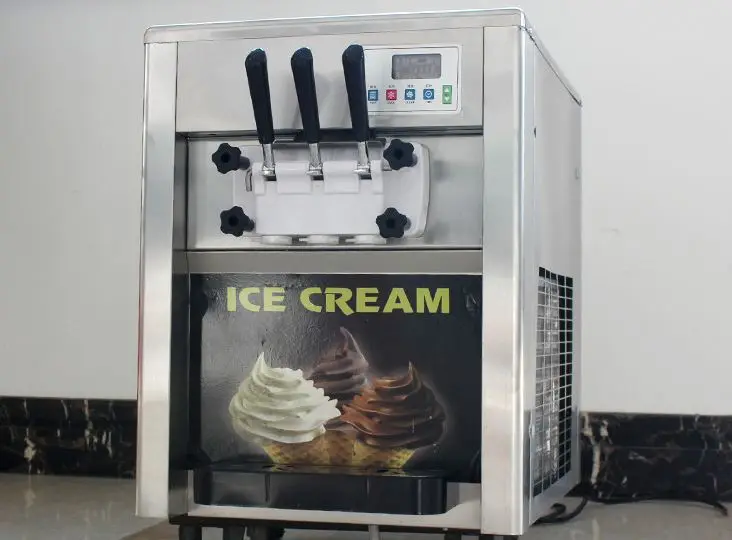 Commercial Desktop Soft Ice Cream Machine Ice Cream Machine Cone