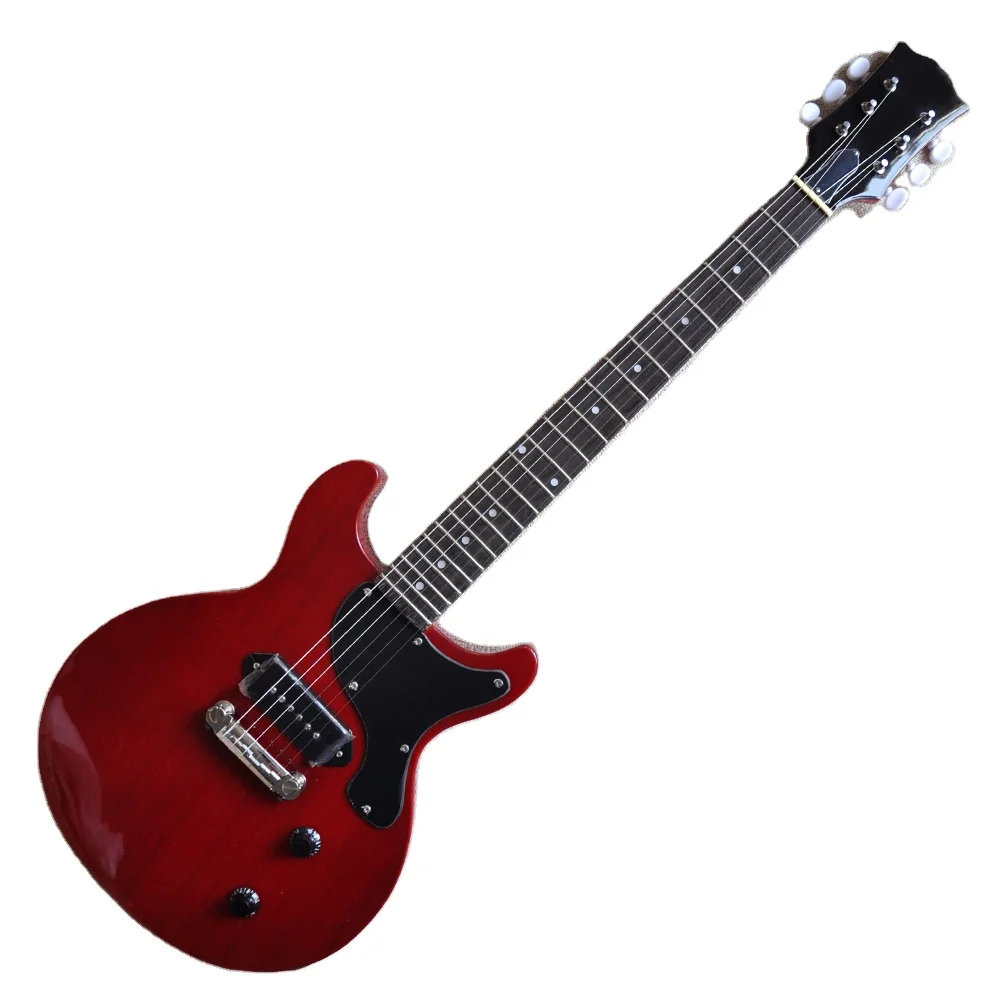 

Flyoung Special Cheap Price Guitar Musical Instrument Red Mahogany P90 Pickup Electric Guitar