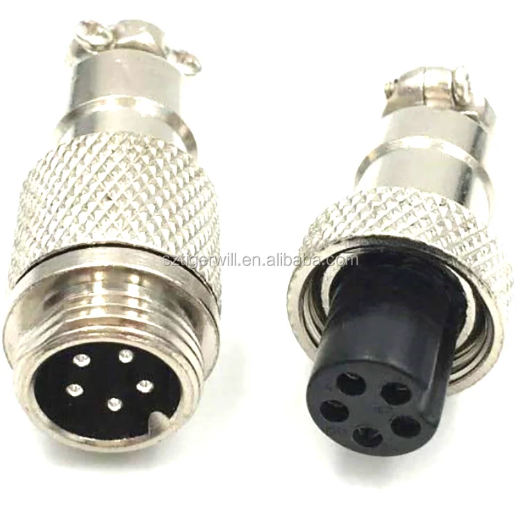 5 sets/kits 5 PIN 12mm XS12-5 Screw Aviation Connector Plug,XS12J5Y,XS12K5P,The aviation plug Cable connectors,AC/DC circuit