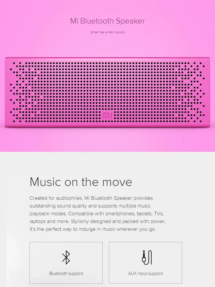 Original Xiaomi Mi Speaker Bluetooth Portable Mini Stack Mi BT4.0 speaker - ANKUX.COM