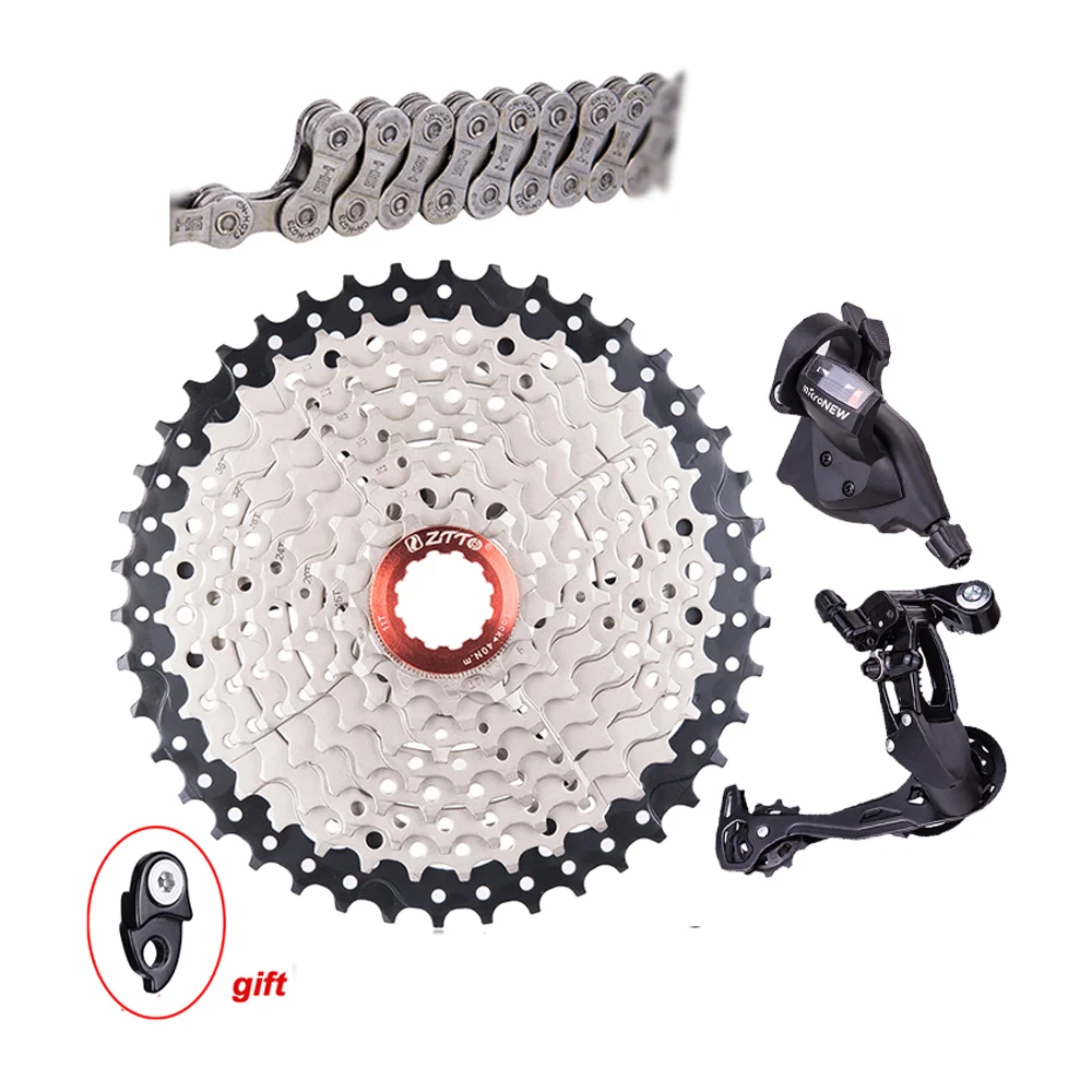 

ZTTO MTB Bike 9 Speed 11-42T Cassette 9s 27s Freewheel Mountain Bike Bicycle Parts 9S 42T Cassette 9V k7 current for M430 M4000