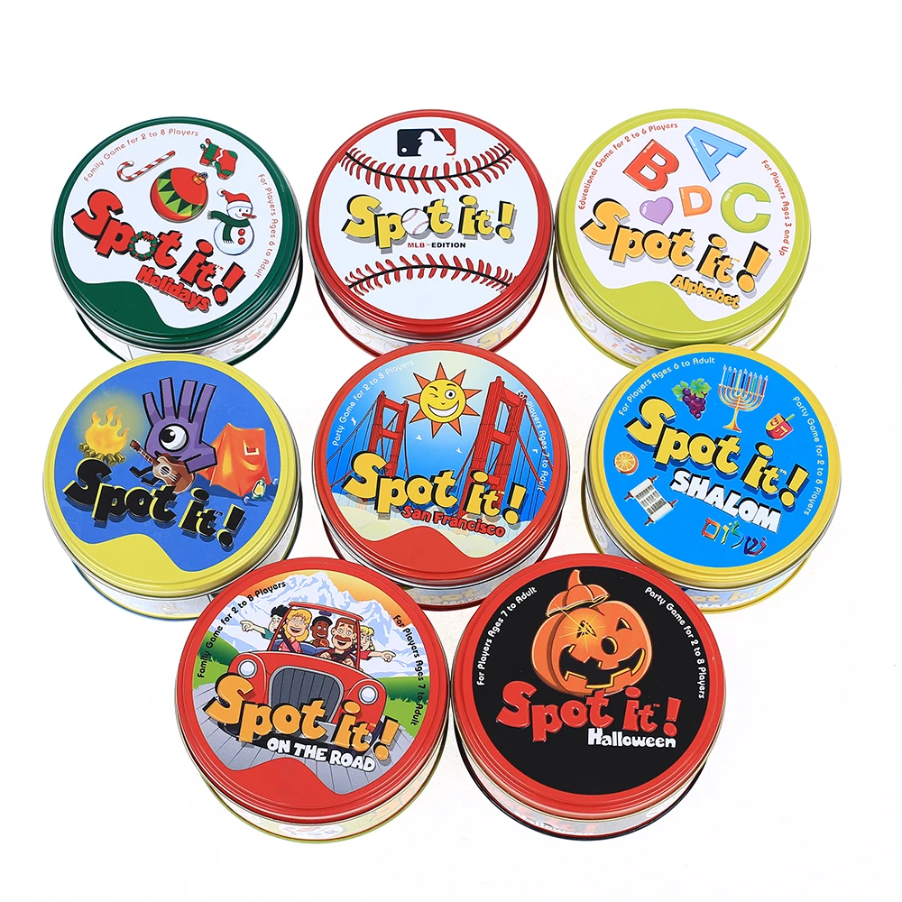 

Amazon hot 20 types wholesale family intellectual kids funny board paper cards game, Colorful