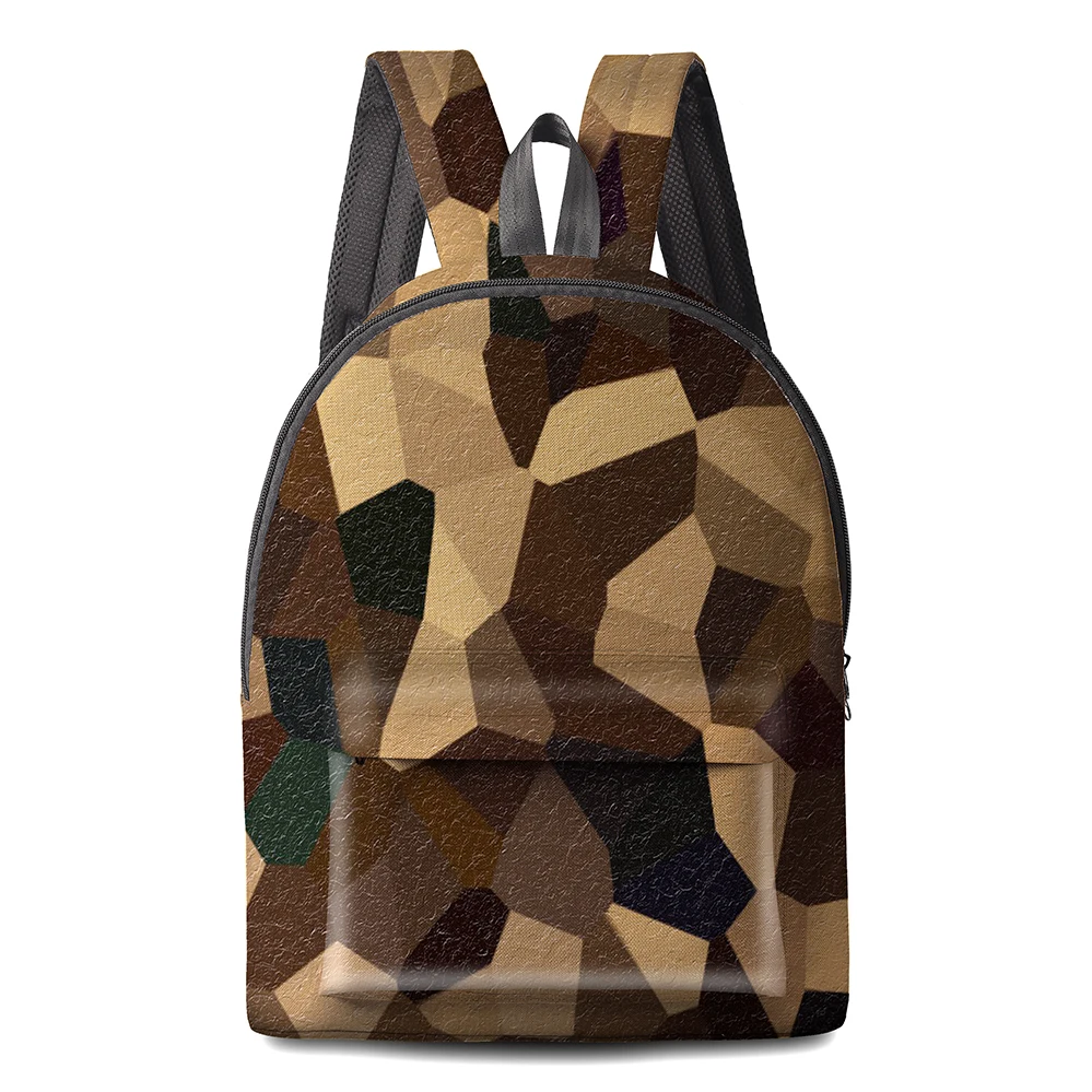 

2022 New Arrival Designer Camouflage Pattern Logo Sublimation Print Blank Lightweight Waterproof Travel Gift Backpack School Bag
