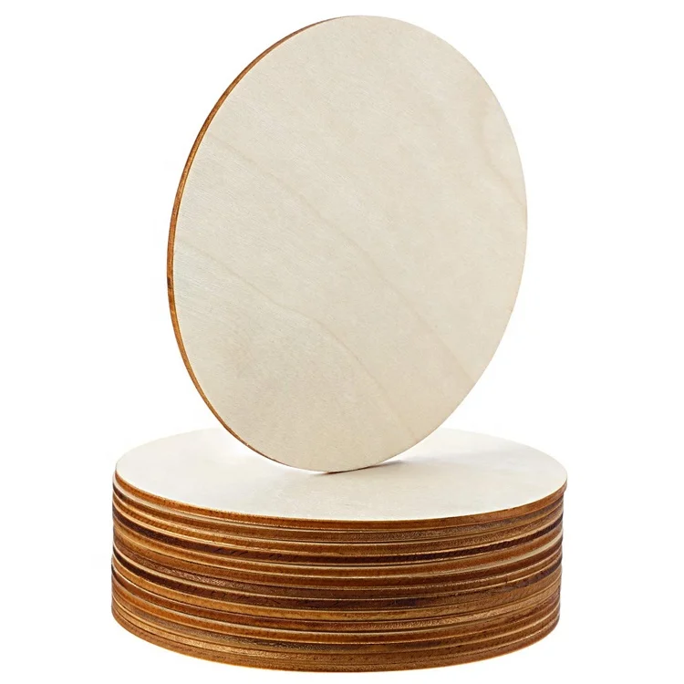 

12 Inch Unfinished Wood Discs Blank Wooden Circles for Craft DIY Handmade Projects