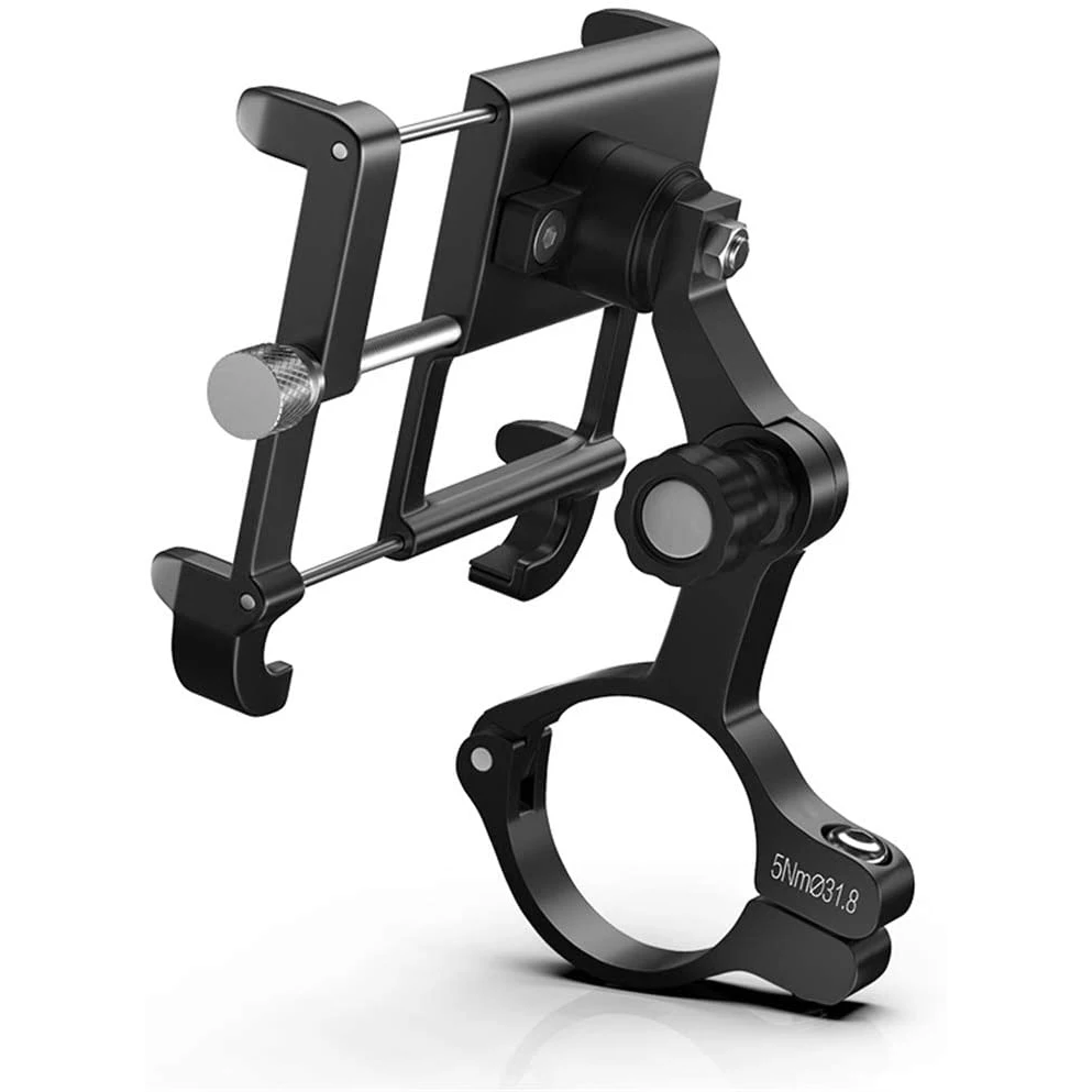

Hengyejia Accessories Motorcycle Bike Handlebar Mount Aluminum GUB Plus 11 Bicycle Cell Phone Holder, Black