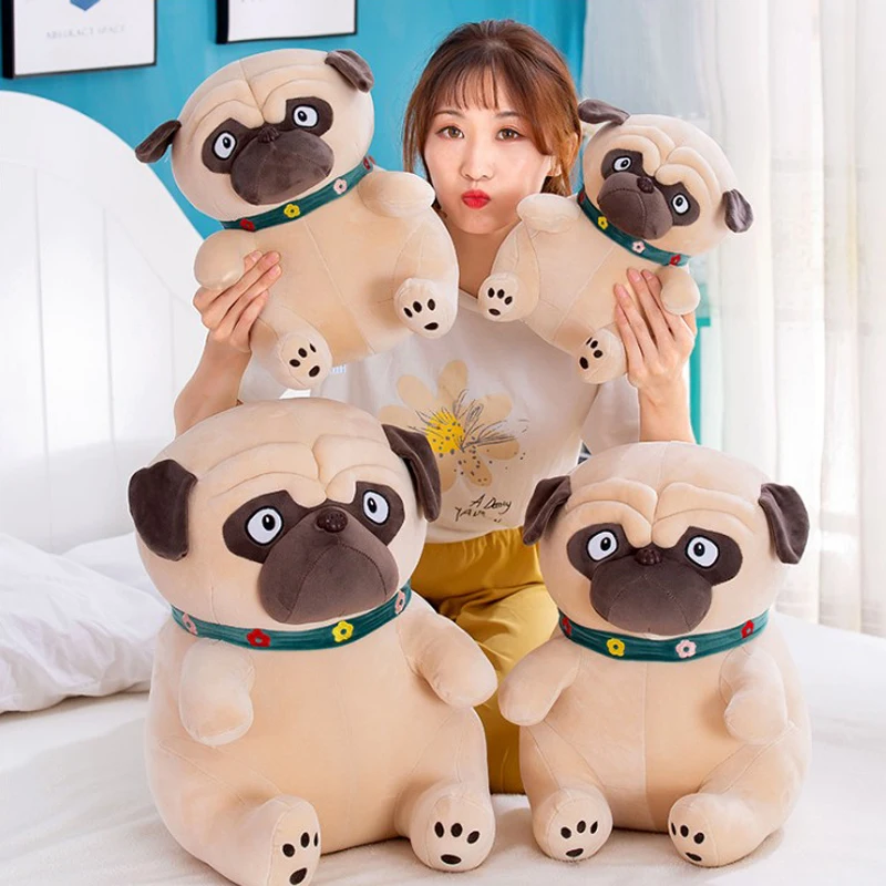 
2020 New Product Plush Toys Pug Dog High Quality Realistic Soft Toys Dog for Children 