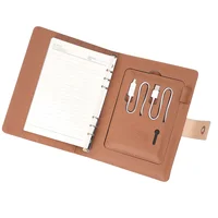 

WEIYI 2019 China PU leather diary notebook power bank