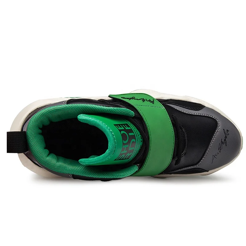 
Custom Brand 2019 New Design High Top Fashion Sneaker For Men Genuine Leather Upper Walking Shoes Thick Bottom JD-Y611 
