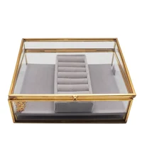

Wedding favor decorative high quality custom wholesale jewelry glass gift box