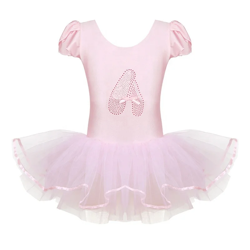 

iEFiEL Toddlers Little Girls Sequin Ballerina Fairy Dance Tutu Dress Leotard Team Basic Gymnastic Costume Performance Wear