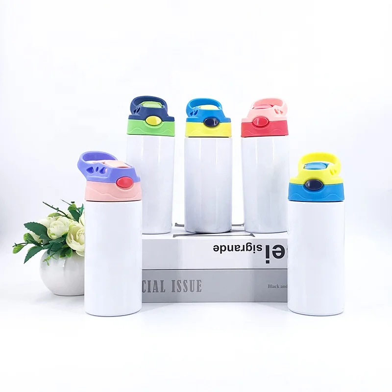 

12oz kids water bottle stainless steel insulated kids customize water bottle with straw, Customized color