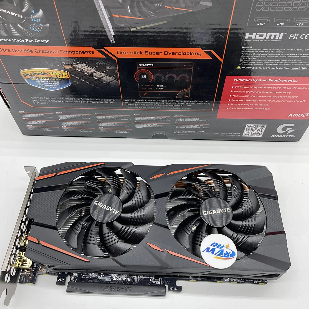

Rumax New Arrival 8Gb Gigabyte RX 580 Graphics Cards RX580