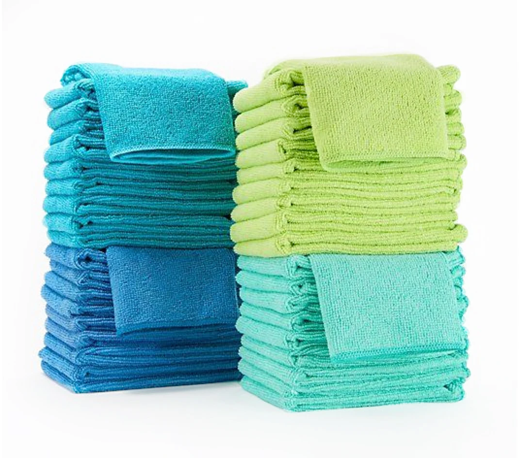 

multi-purpose lint-free high water absorption microfiber cleaning cloth, Blue, yellow, green, grey, customized color