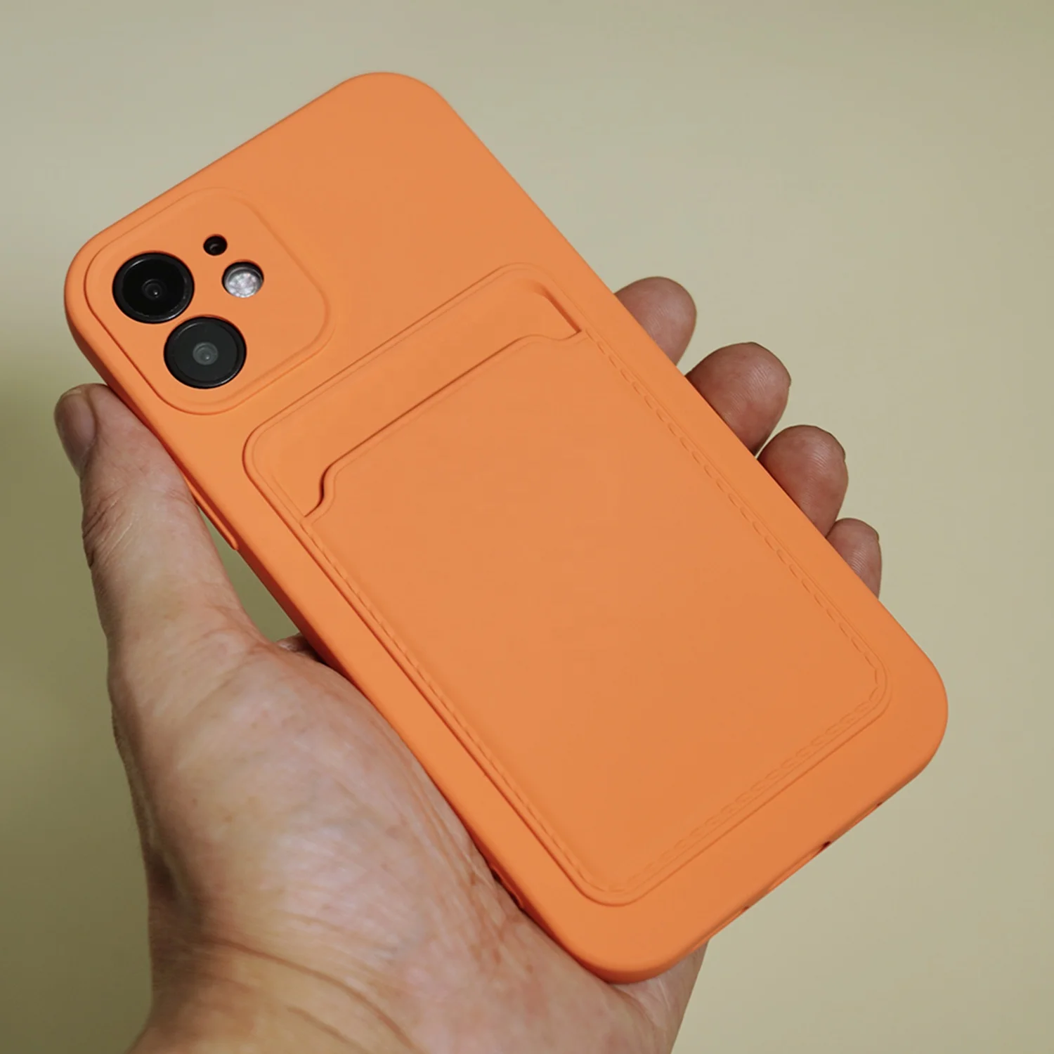 

Amazon TPU Soft Flip Credit Card Holder Suitable Mobile Phone Case Back Cover For iPhone 12 Pro Max X XS XR 8 7 6S Plus SE Case, 10 colors