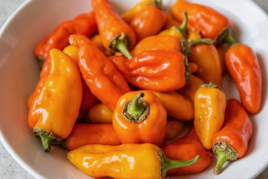 Habanero peppers arranged on dehydrator trays showing proper spacing for effective drying