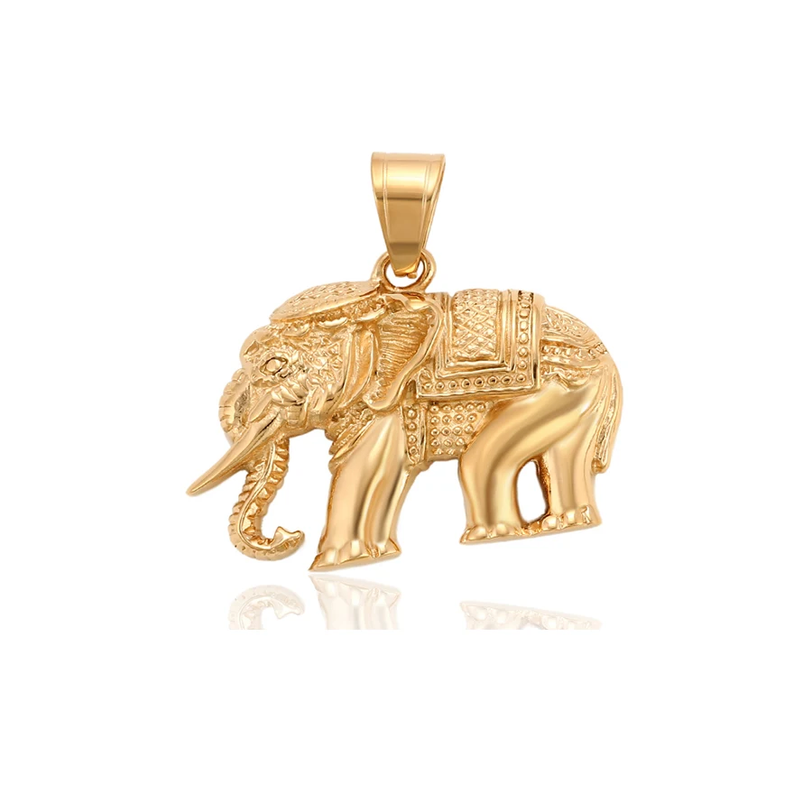 

34200 xuping gold plated animal elephant pendant charm jewelry